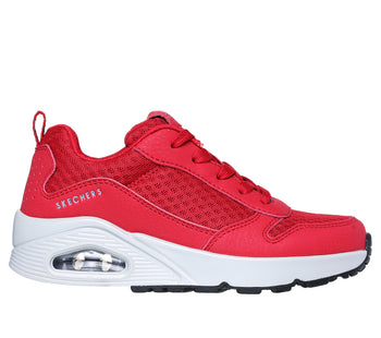 Sneakers rosse da ragazzo con soletta Memory Foam Skechers Uno, Brand, SKU s352000059, Immagine 0